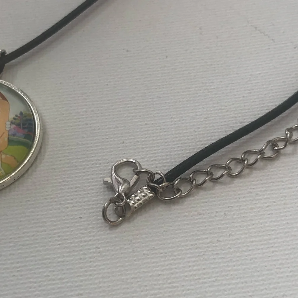 Bluey Family Pendant Necklace on Black Cord